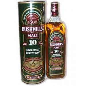 Виски Bushmills Malt 10 Y.O.GB 40° Бушмилз Молт 10 лет Виски 0.70л. в тубе