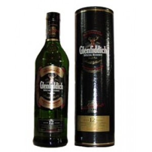 Виски Glenfiddich 12 years  Гленфиддик Виски 1л. 12лет в тубе